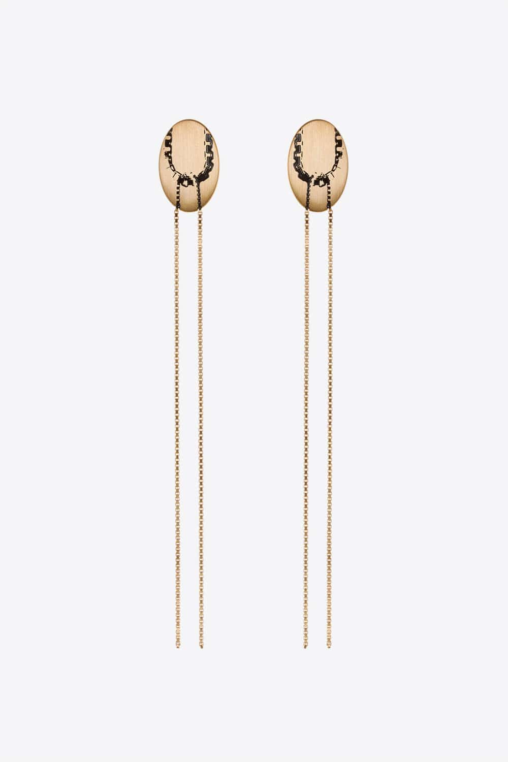 Printed Chain Earrings