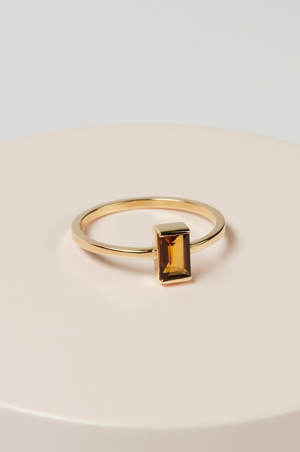 Citrin Gold Ring